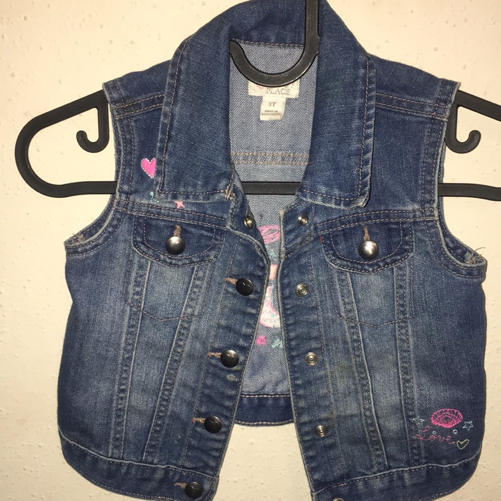 Girls mermaid Jean vest